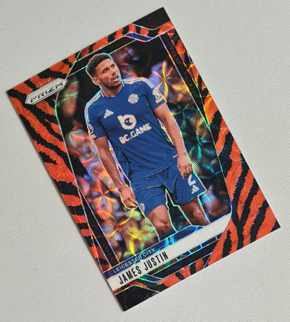 James Justin - 2024/25 Panini Select FIFA Soccer Leicester City #267 Prizm Tiger Stripe Choice