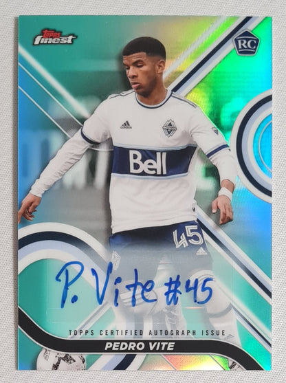 Pedro Vite - 2022 Topps Finest Vancouver Whitecaps FC (RC) #30 /75 /Autograph