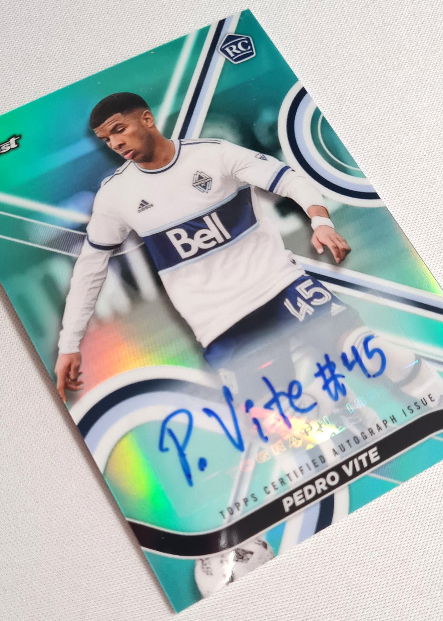 Pedro Vite - 2022 Topps Finest Vancouver Whitecaps FC (RC) #30 /75 /Autograph