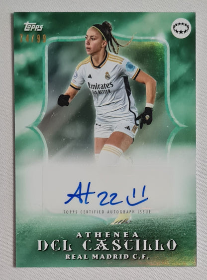 Athenea Del Cascillo - 2024 Topps Real Madrid (CL) /99 /On Card Autograph