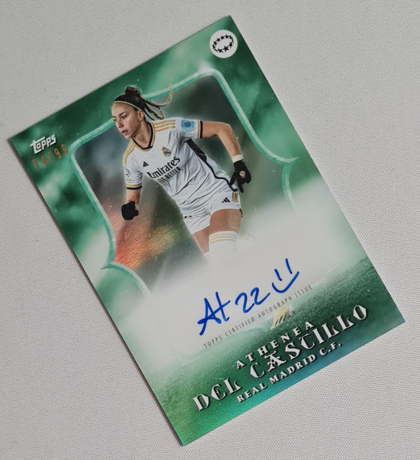 Athenea Del Cascillo - 2024 Topps Real Madrid (CL) /99 /On Card Autograph