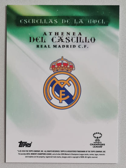 Athenea Del Cascillo - 2024 Topps Real Madrid (CL) /99 /On Card Autograph