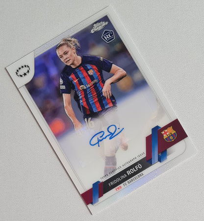 Fridolina Rolfo - 2023 Topps Chrome Barcelona F.C. (RC) #A-FR /Autograph
