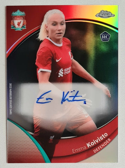 Emma Koivisto - 2024 Topps Chrome Liverpool F.C. (RC) #AU-EK Refractor /Autograph