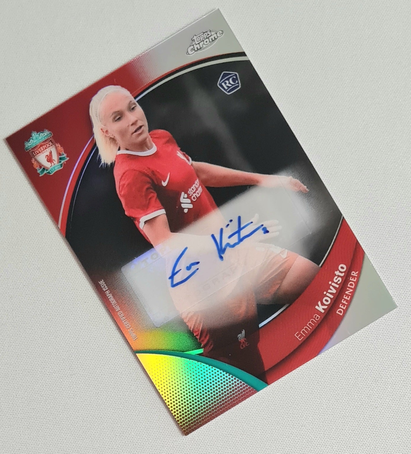 Emma Koivisto - 2024 Topps Chrome Liverpool F.C. (RC) #AU-EK Refractor /Autograph