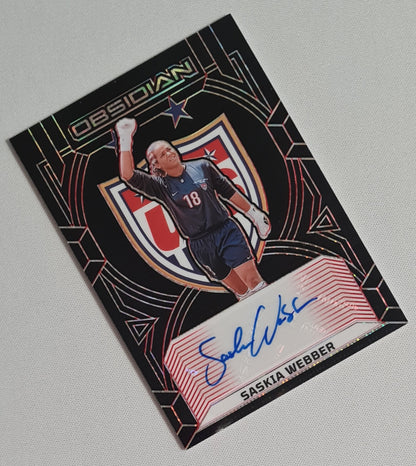 Saskia Webber - 2024/25 Panini Obsidian Soccer Team USA Class of 1999 #99-SWE /28 /Autograph
