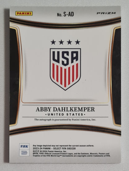 Abby Dahlkemper - 2023/24 Panini Prizm Select FIFA Soccer Team USA #S-AD Refractor /Autograph