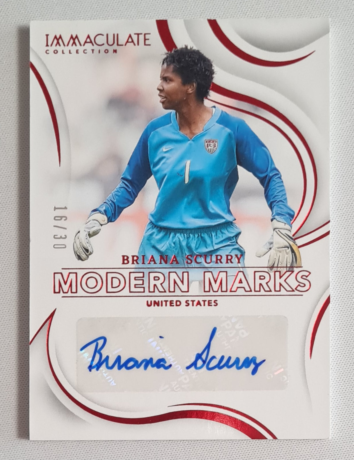 Briana Scurry - 2024/25 Panini Immaculate Collection Modern Marks Soccer Team USA #MM-BSC /30 /Autograph