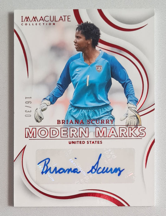 Briana Scurry - 2024/25 Panini Immaculate Collection Modern Marks Soccer Team USA #MM-BSC /30 /Autograph