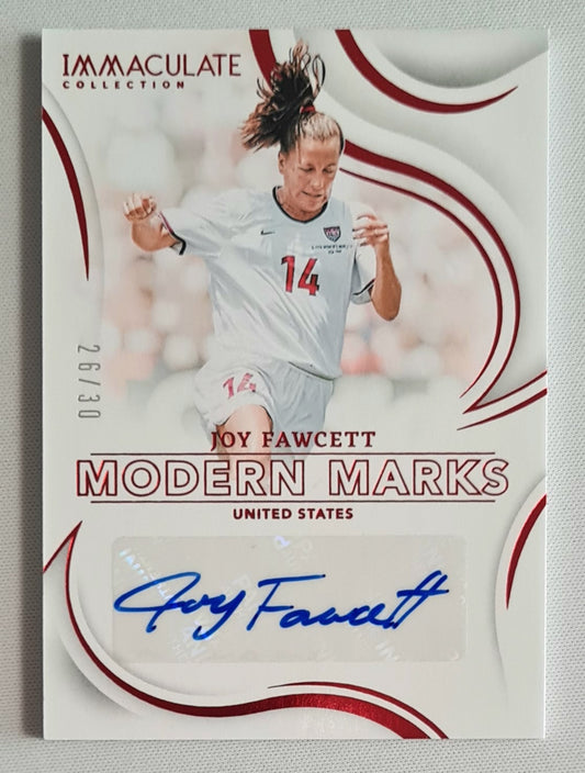 Joy Fawcett - 2024/25 Panini Immaculate Collection Modern Marks Soccer Team USA #MM-JFA /30 /Autograph