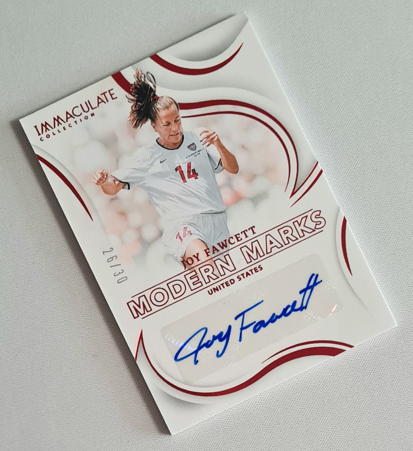 Joy Fawcett - 2024/25 Panini Immaculate Collection Modern Marks Soccer Team USA #MM-JFA /30 /Autograph