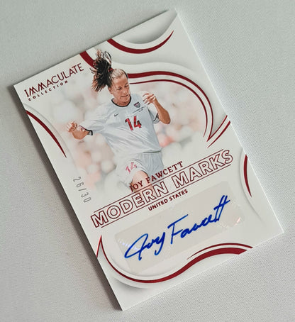 Joy Fawcett - 2024/25 Panini Immaculate Collection Modern Marks Soccer Team USA #MM-JFA /30 /Autograph