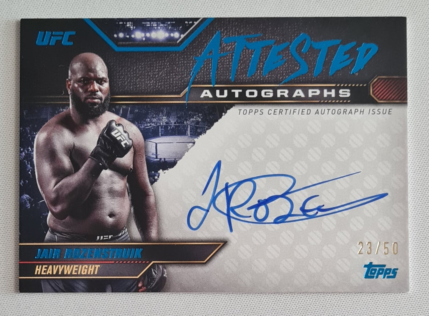Jair Rozenstruik - 2024 Topps UFC Heavyweight Attested Autograph Card #ATT-JRK /50 /Auto