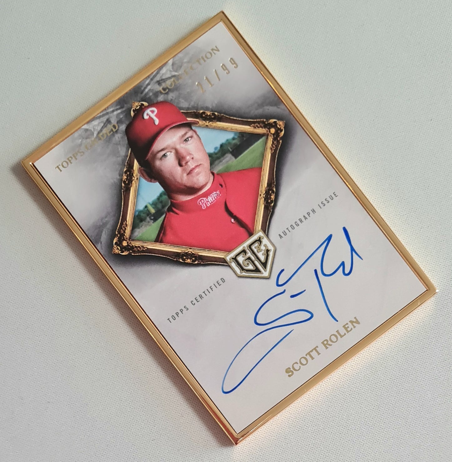 Scott Rolen - 2023 Topps Gilded Collection "Gold Framed" #HAFA-SR /99 /On Card Autograph