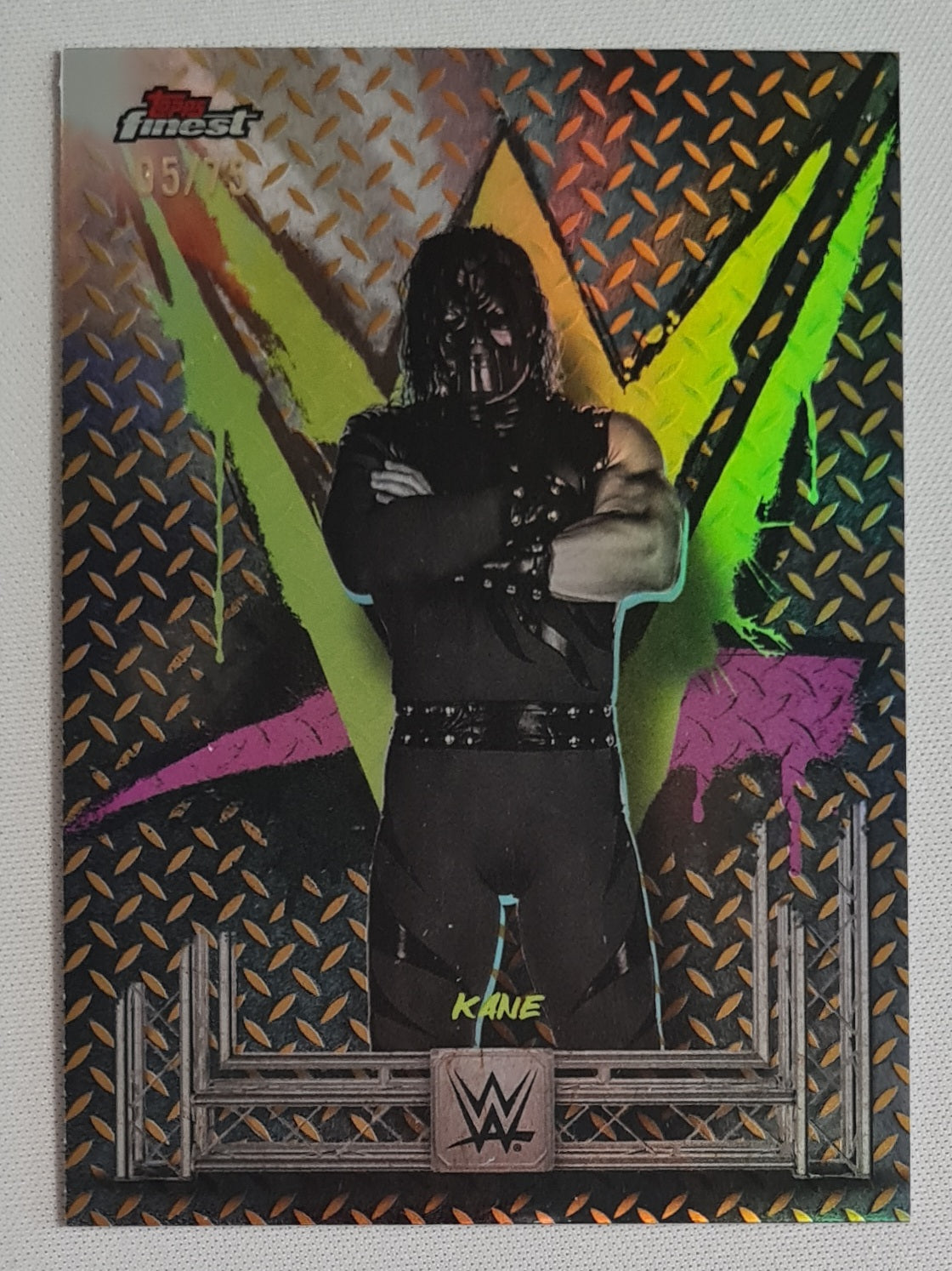 Kane - 2025 Topps Finest WWE Wrestling #20 Common Gold /75