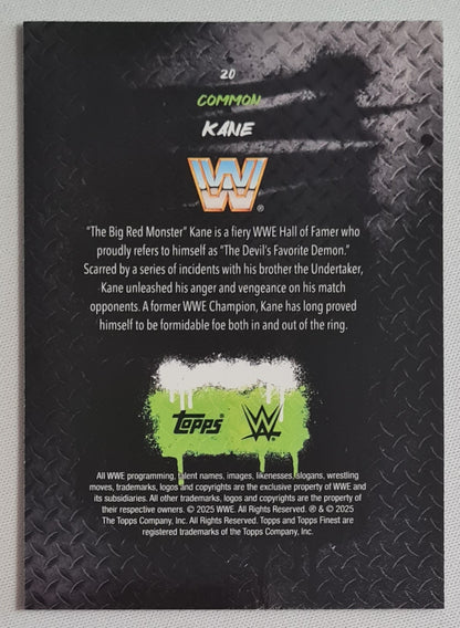 Kane - 2025 Topps Finest WWE Wrestling #20 Common Gold /75