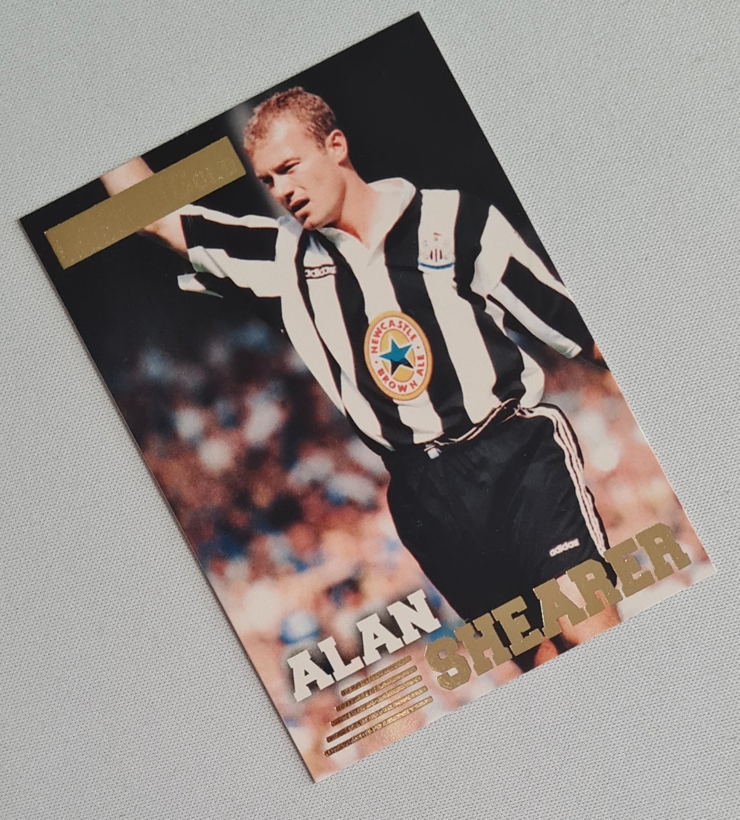Alan Shearer - 1996 Merlin Soccer Premier Gold (EPL) Newcastle United #101