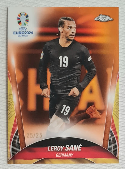 Leroy Sane - 2024 Topps Chrome UEFA Euro 2024 Germany #127 /25