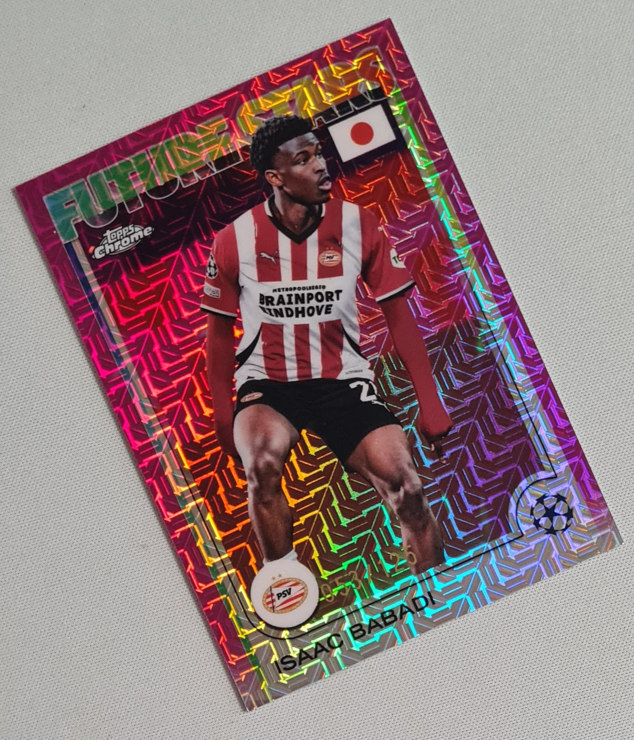 Isaac Babadi - 2025 Topps Chrome Future Stars PSV Eindhoven #194 Pink /125