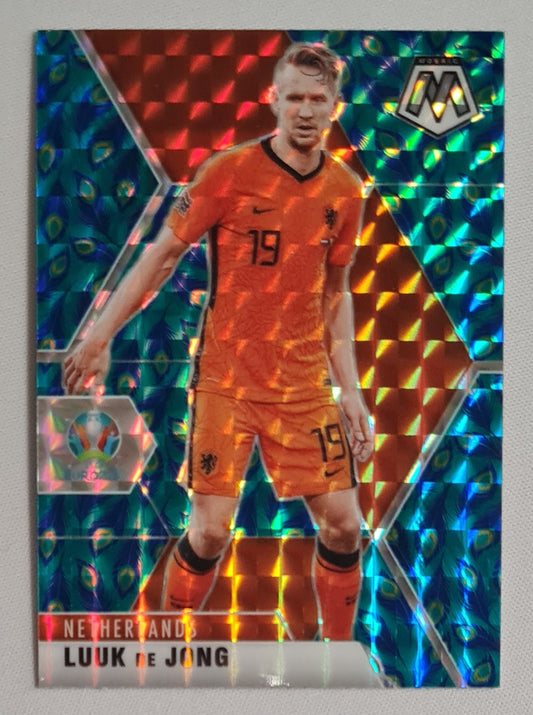 Luuk de Jong - 2021 Panni Mosaic UEFA Euro Soccer 2020 National Team Netherlands #145 Peacock
