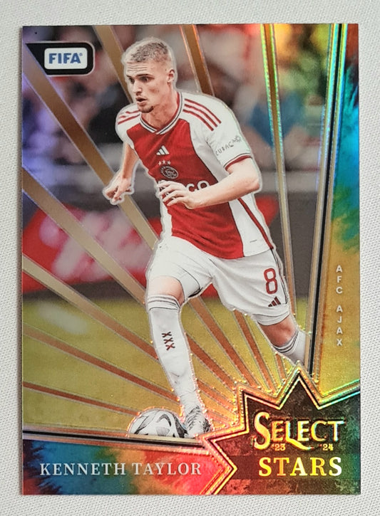 Kenneth Taylor - 2023/2024 Panini Select FIFA Soccer AFC Ajax Amsterdam #17 Prizm Refractor /49