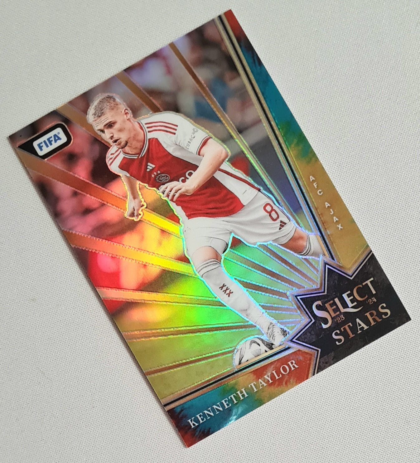 Kenneth Taylor - 2023/2024 Panini Select FIFA Soccer AFC Ajax Amsterdam #17 Prizm Refractor /49