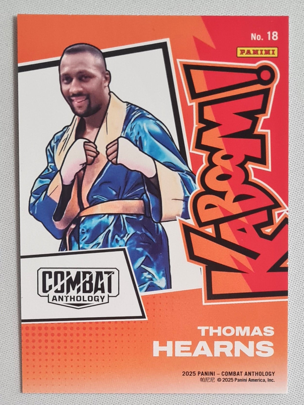 Thomas Hearns - 2025 Panini Boxing Combat Anthology KABOOM! #18