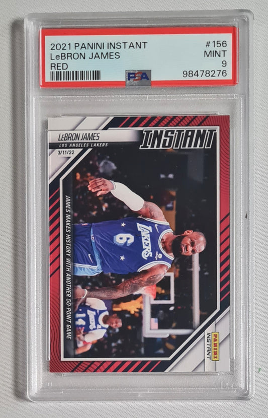 LeBron James - 2021 Panini Instant NBA Basketball LA Lakers #156 PSA 9 MINT