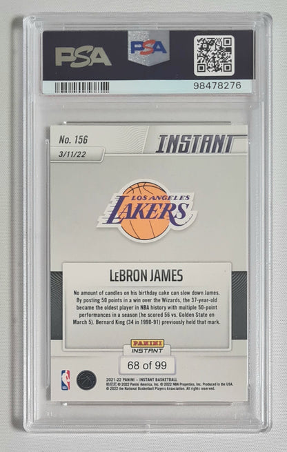 LeBron James - 2021 Panini Instant NBA Basketball LA Lakers #156 PSA 9 MINT