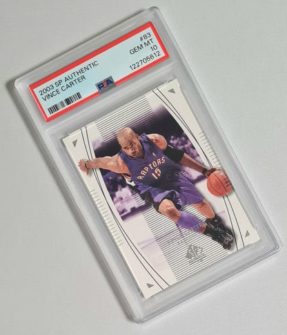 Vince Carter - 2003 Upper Deck NBA Basketball Raptors SP Authenic #83 PSA 10 GEM MINT