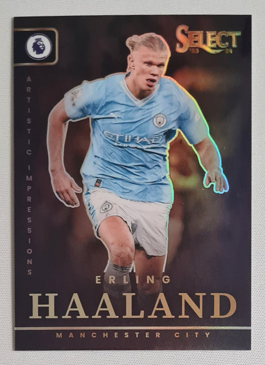 Erling Haaland - 2023/24 Panini Select Premier League Soccer Manchester City Artistic Impressions #3 Prizm