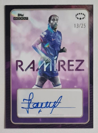 Mayra Ramirez - 2025 Topps Knockout Star Player Chelsea FC Purple /25 /Autograph