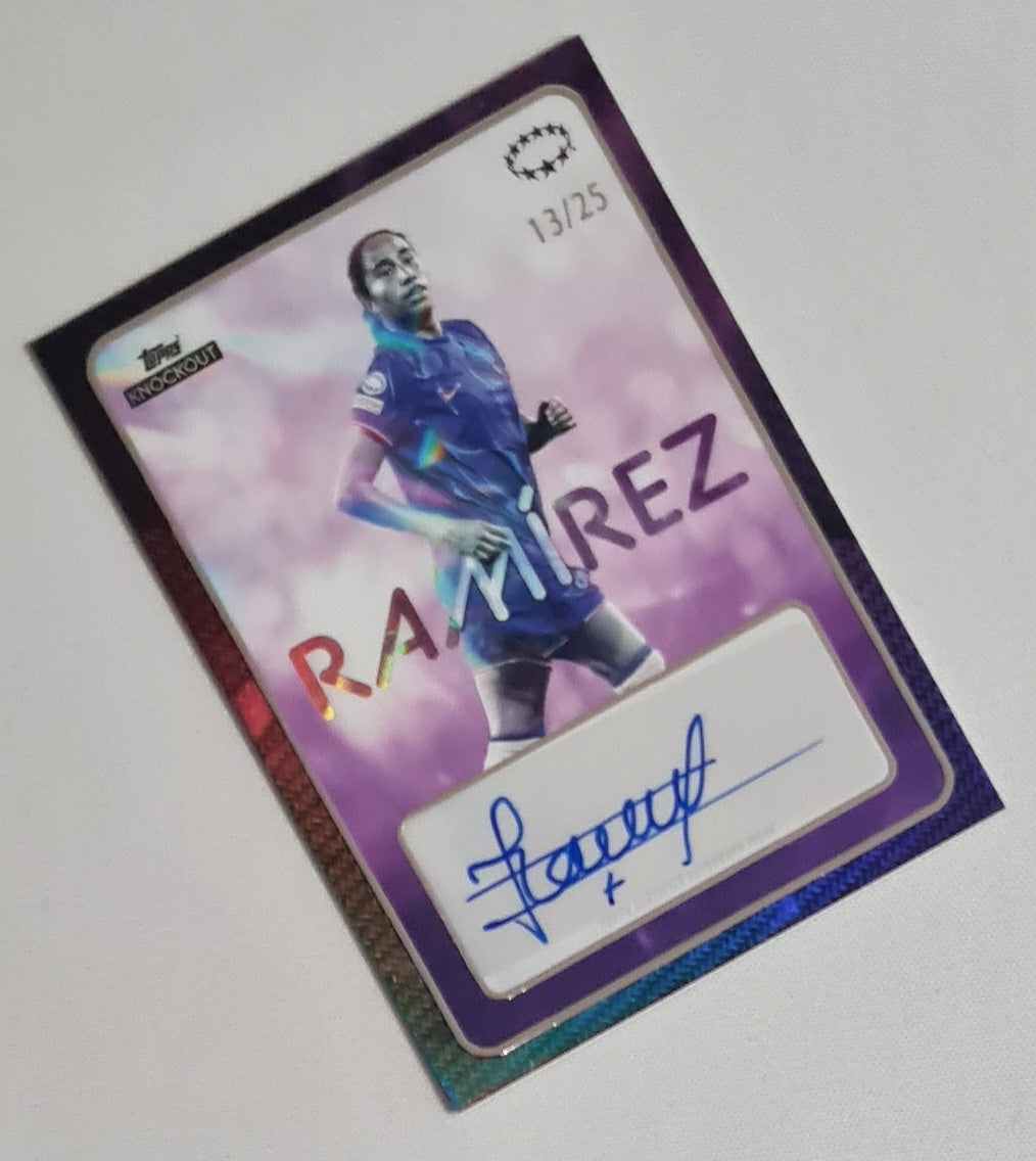 Mayra Ramirez - 2025 Topps Knockout Star Player Chelsea FC Purple /25 /Autograph