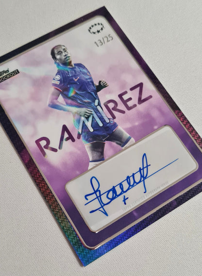 Mayra Ramirez - 2025 Topps Knockout Star Player Chelsea FC Purple /25 /Autograph