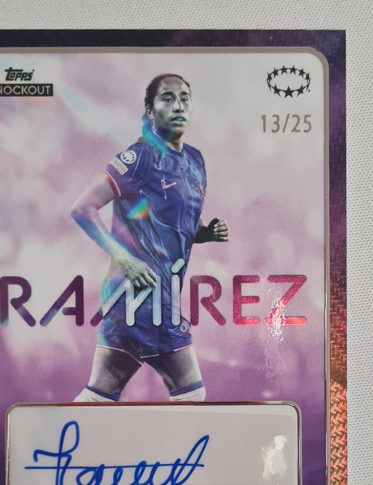 Mayra Ramirez - 2025 Topps Knockout Star Player Chelsea FC Purple /25 /Autograph