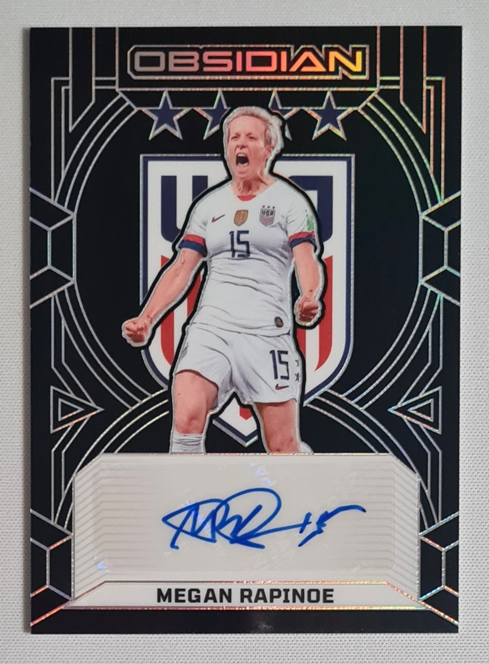 Megan Rapinoe - 2024/25 Panini Obsidian Soccer Team USA Class of 2019 #19-MR /49 /Autograph