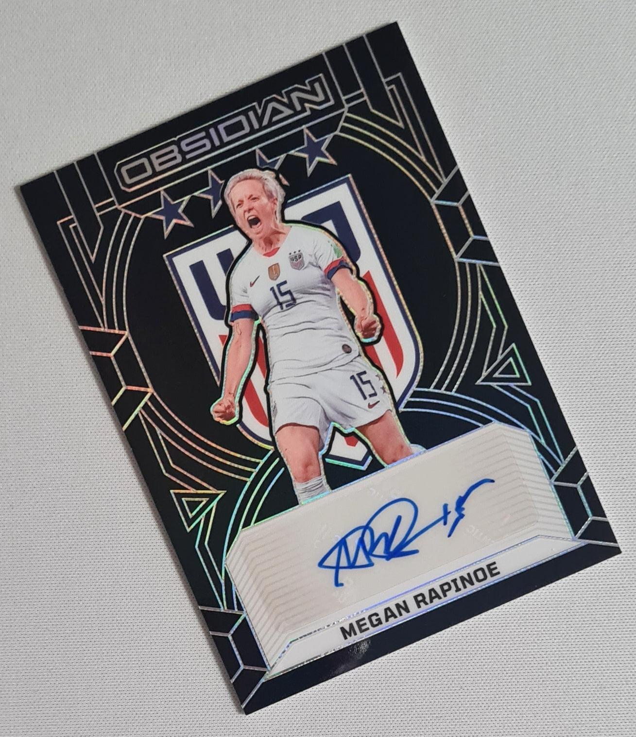 Megan Rapinoe - 2024/25 Panini Obsidian Soccer Team USA Class of 2019 #19-MR /49 /Autograph