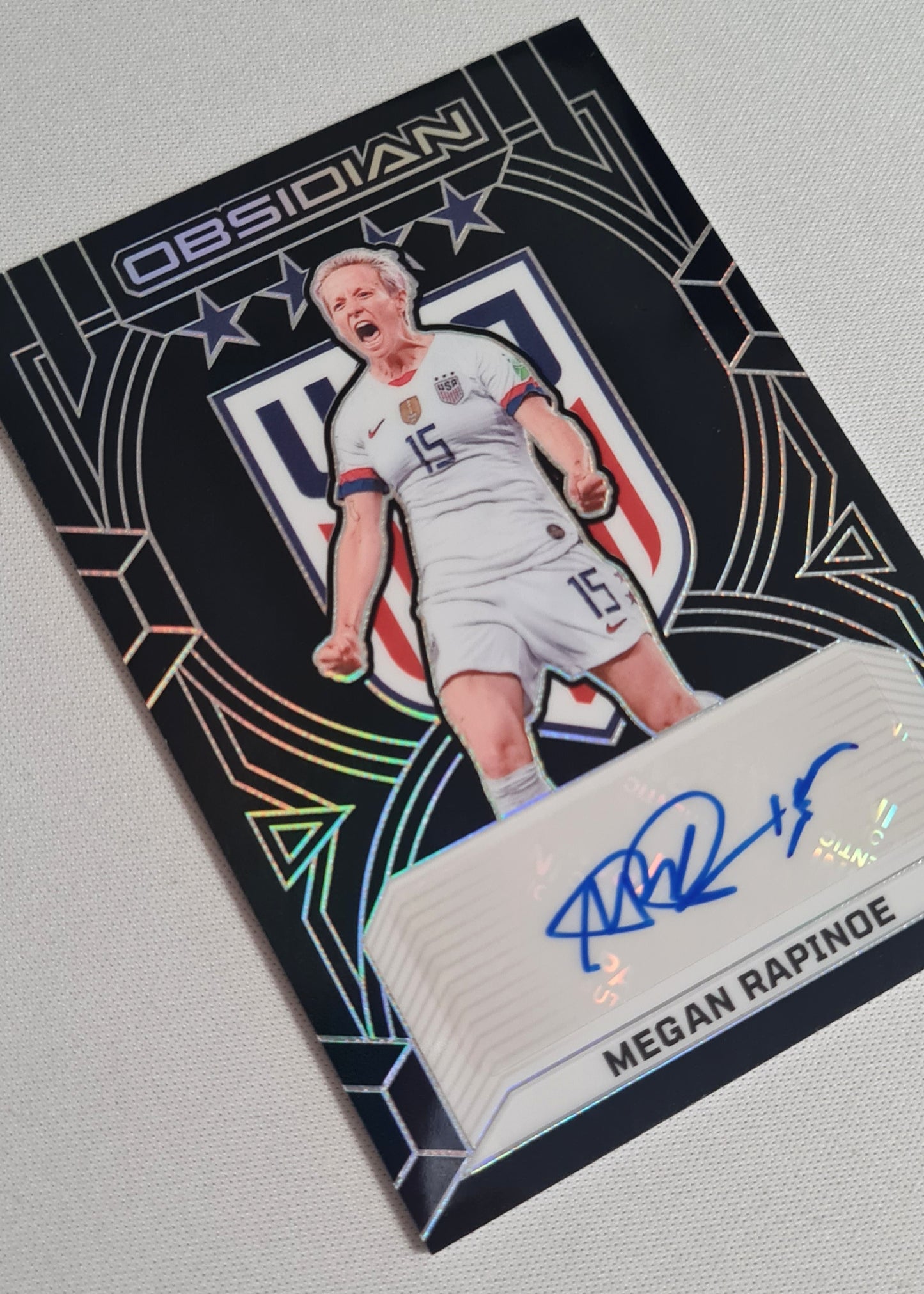 Megan Rapinoe - 2024/25 Panini Obsidian Soccer Team USA Class of 2019 #19-MR /49 /Autograph