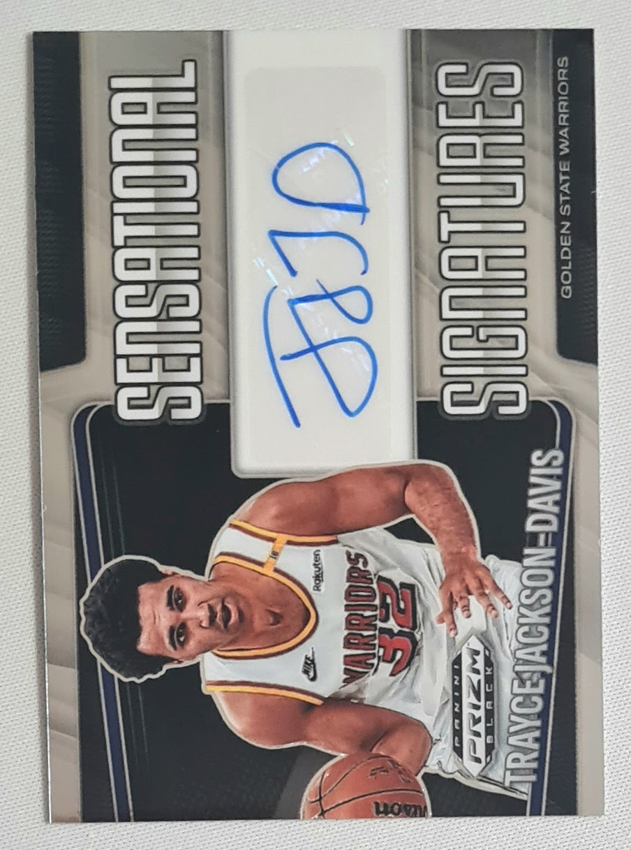 Trayce Jackson-Davis - 2024/25 Panini Prizm Black Basketball NBA Golden State Warriors Sensational Signatures #SS-TJD /Autograph