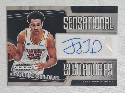 Trayce Jackson-Davis - 2024/25 Panini Prizm Black Basketball NBA Golden State Warriors Sensational Signatures #SS-TJD /Autograph