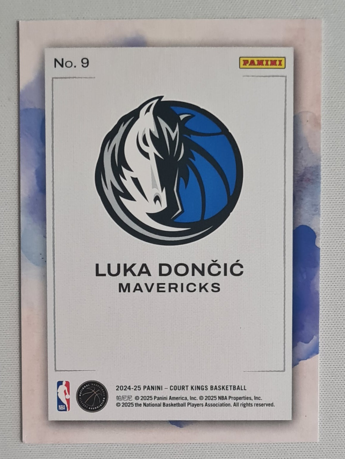 Luka Doncic - 2024/25 Panini Court Kings Basketball NBA Mavericks Water Colors #9