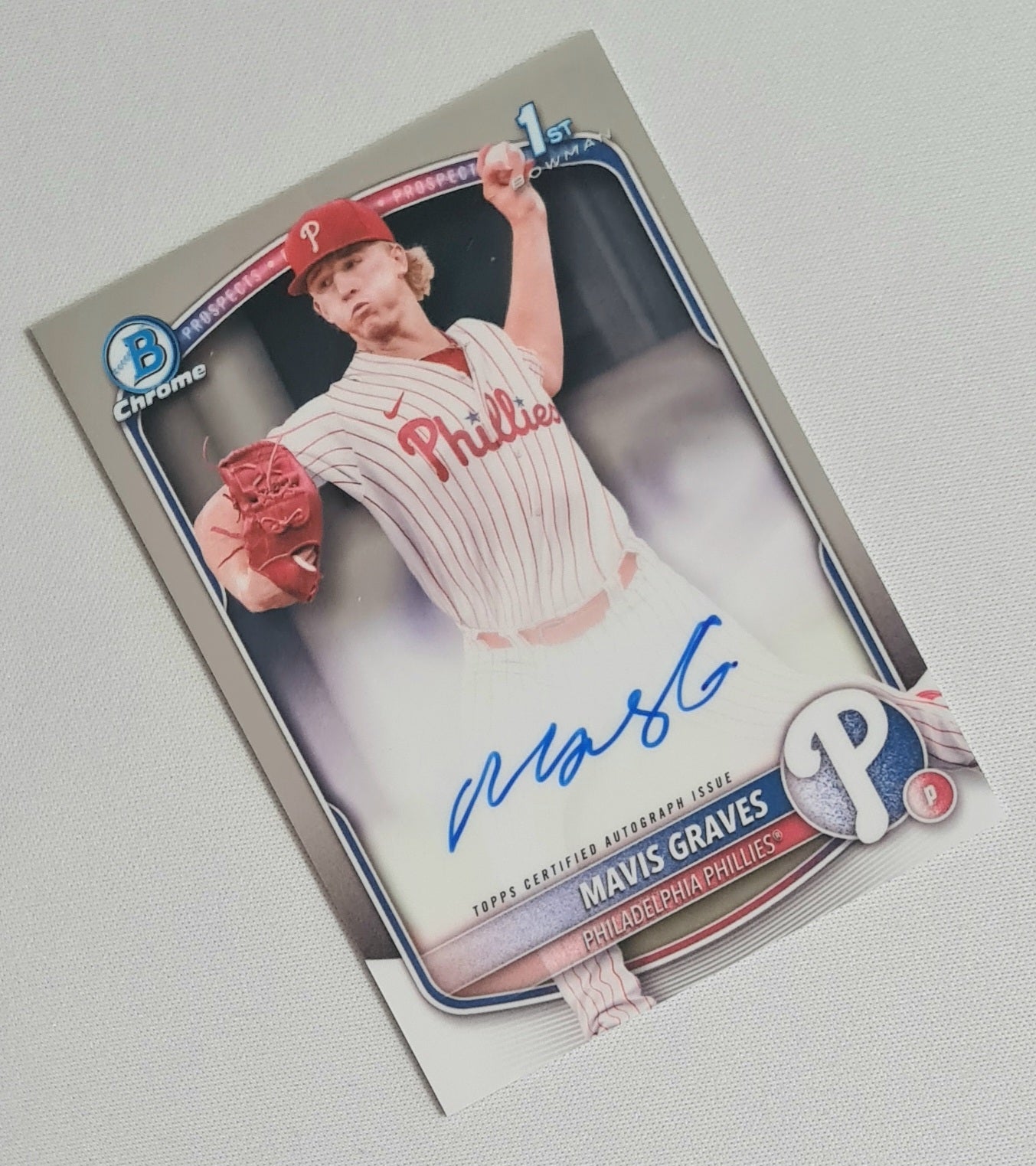 Mavis Graves - 2025 Topps 1st Bowman Chrome MLB Philadelphia Phillies #CPA-MG /Autograph