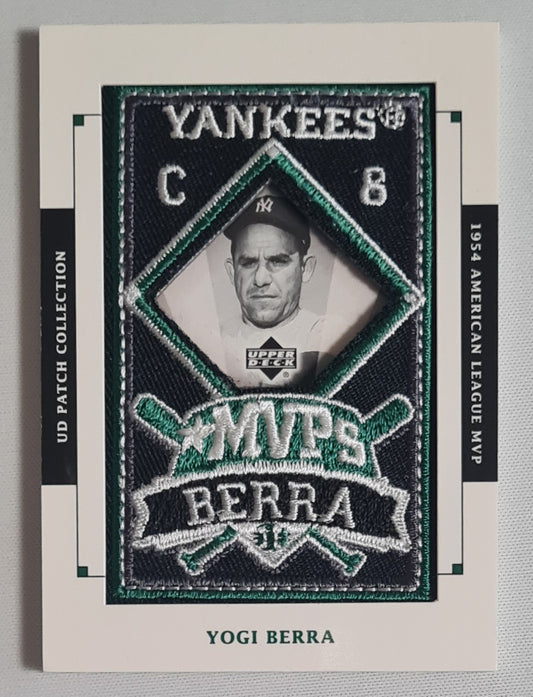 Yogi Berra - 2003 Upper Deck 1954 American League MVP MLB Yankees #MVP-15 /Patch