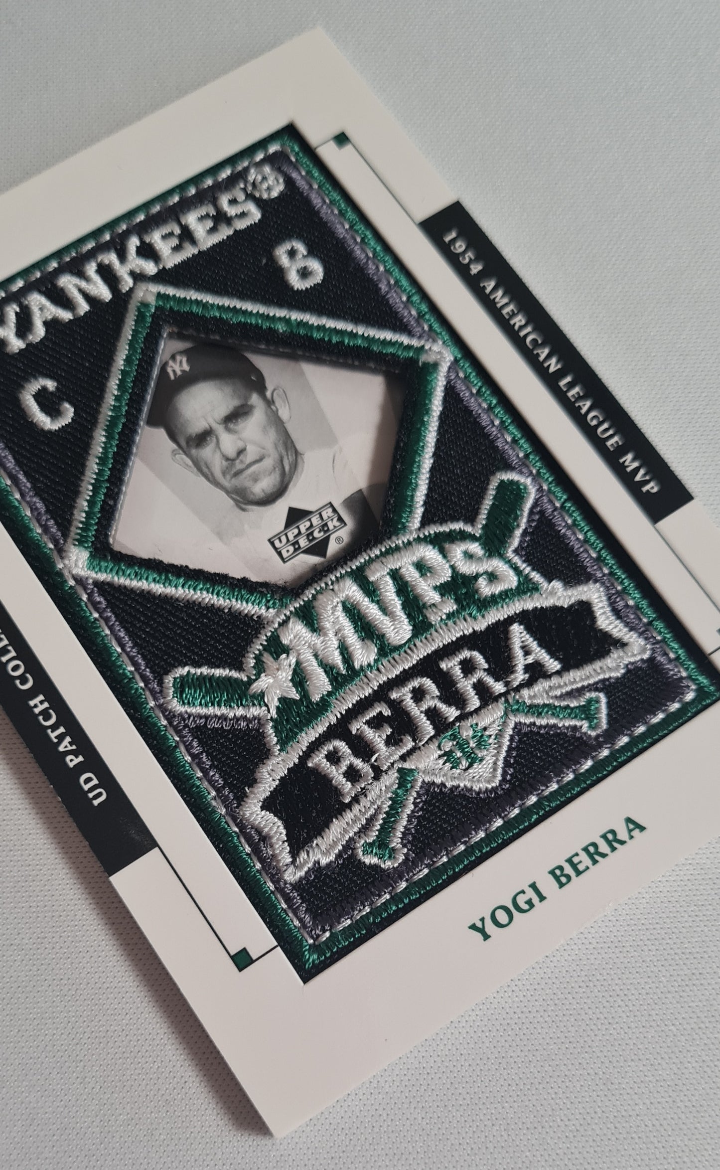 Yogi Berra - 2003 Upper Deck 1954 American League MVP MLB Yankees #MVP-15 /Patch
