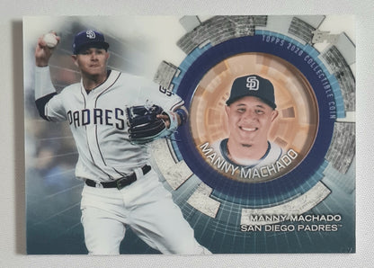 Manny Machado - 2020 Topps MLB Baseball San Diego Padres #TBC-MM Commemorative Topps Coin Card