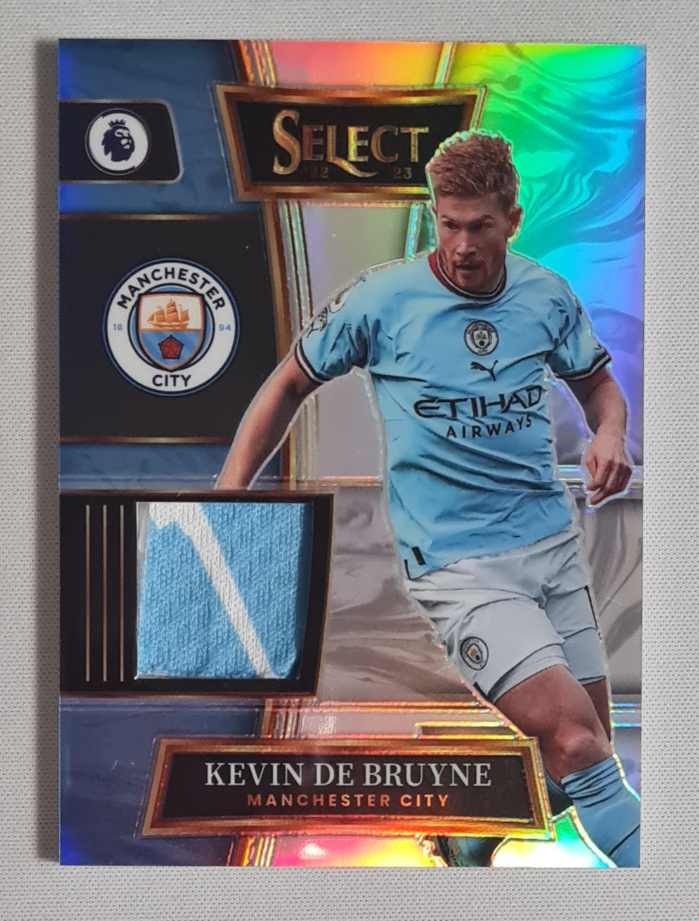 Kevin de Bruyne - 2022/23 Panini Select Prizm Premier League Soccer Manchester City #SW-KDB /Patch