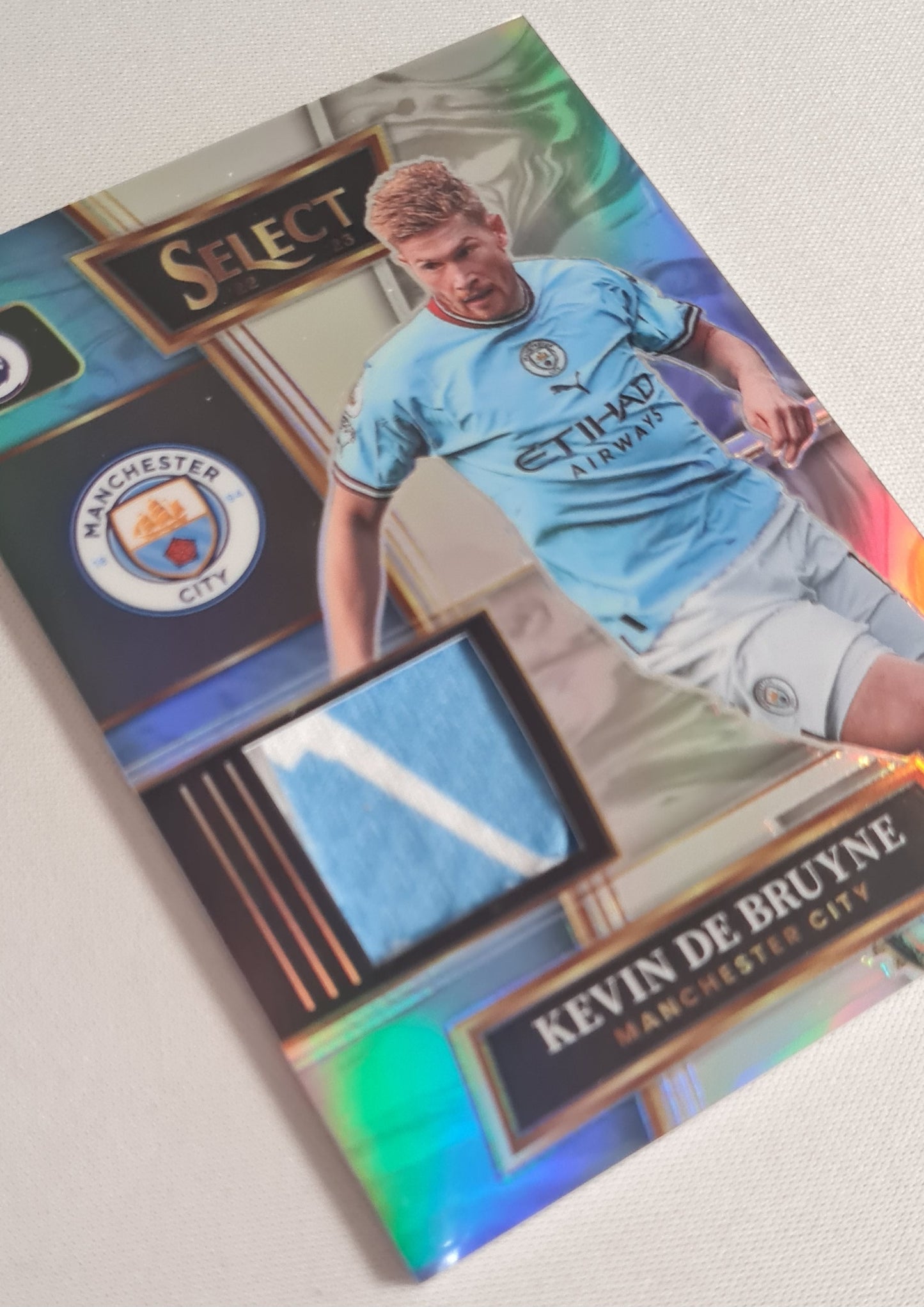 Kevin de Bruyne - 2022/23 Panini Select Prizm Premier League Soccer Manchester City #SW-KDB /Patch
