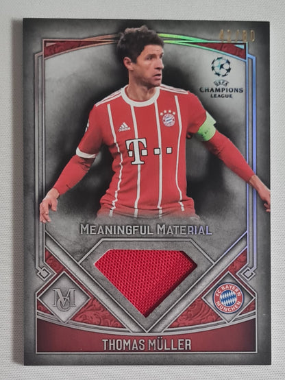 Thomas Muller - 2018 Topps Meaningful Material FC Bayern Munchen (CL) #MMSR-TM /Patch /80