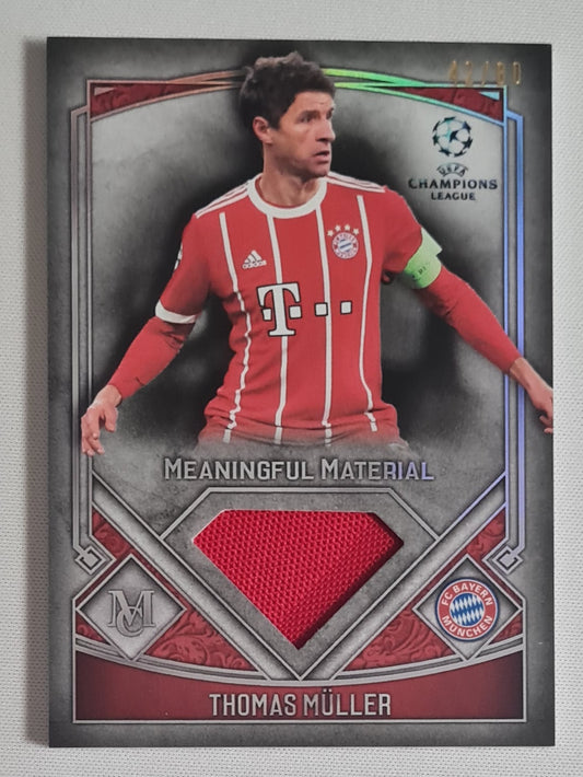 Thomas Muller - 2018 Topps Meaningful Material FC Bayern Munchen (CL) #MMSR-TM /Patch /80