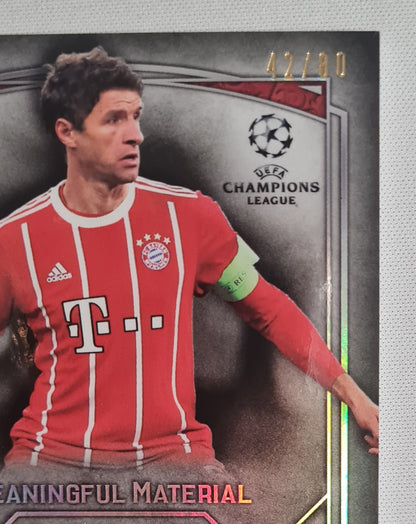 Thomas Muller - 2018 Topps Meaningful Material FC Bayern Munchen (CL) #MMSR-TM /Patch /80